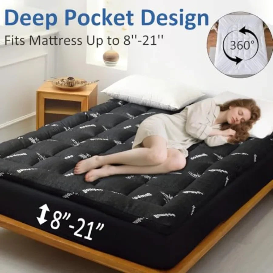 Cooling Bamboo Mattress Pad